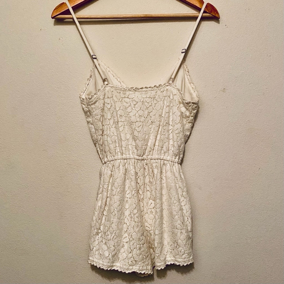 Full Tilt White Lace Romper Extra Small - Picture 8 of 9